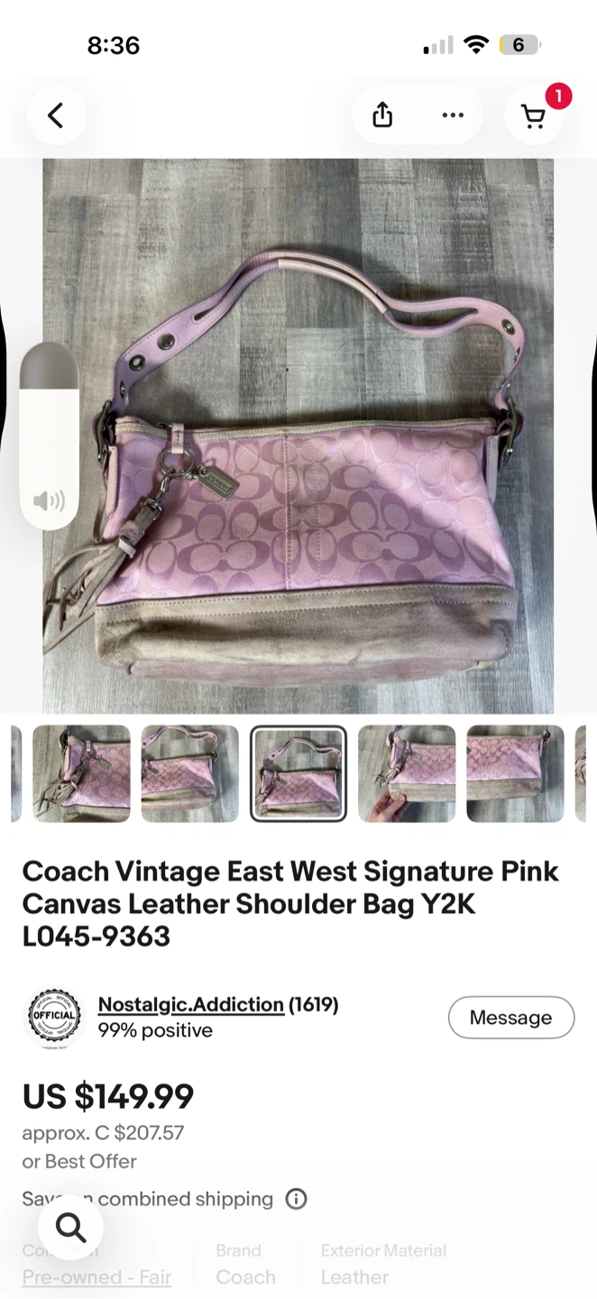 rare 2000s coach pink Demi bag - photo 4