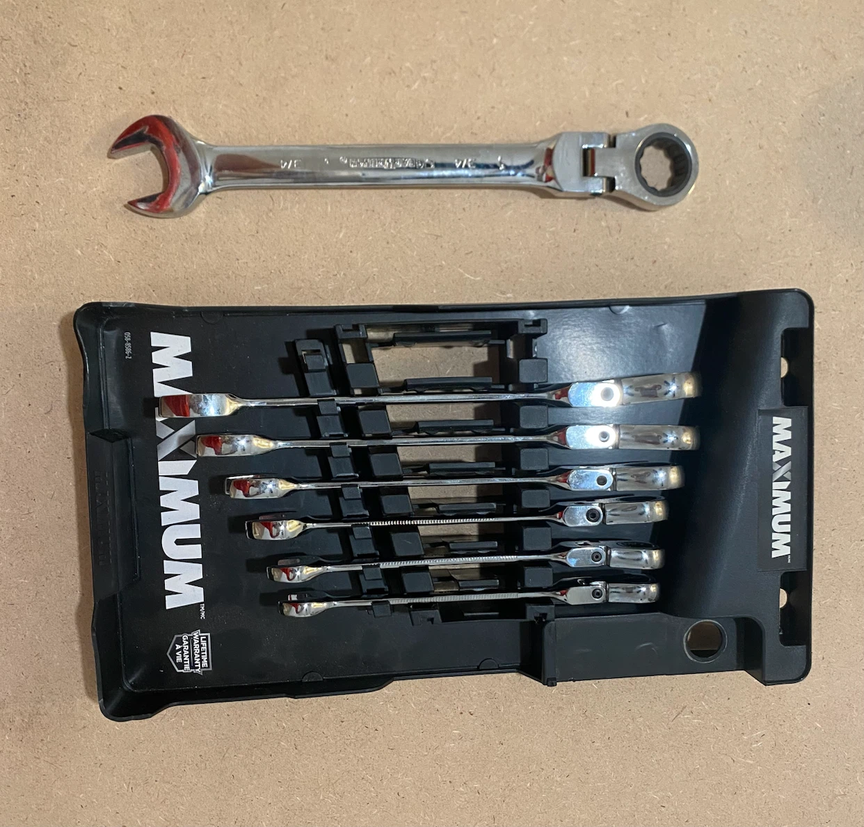 Maximum GearWrench 7-Piece FlexHead Ratcheting Wrench Set
