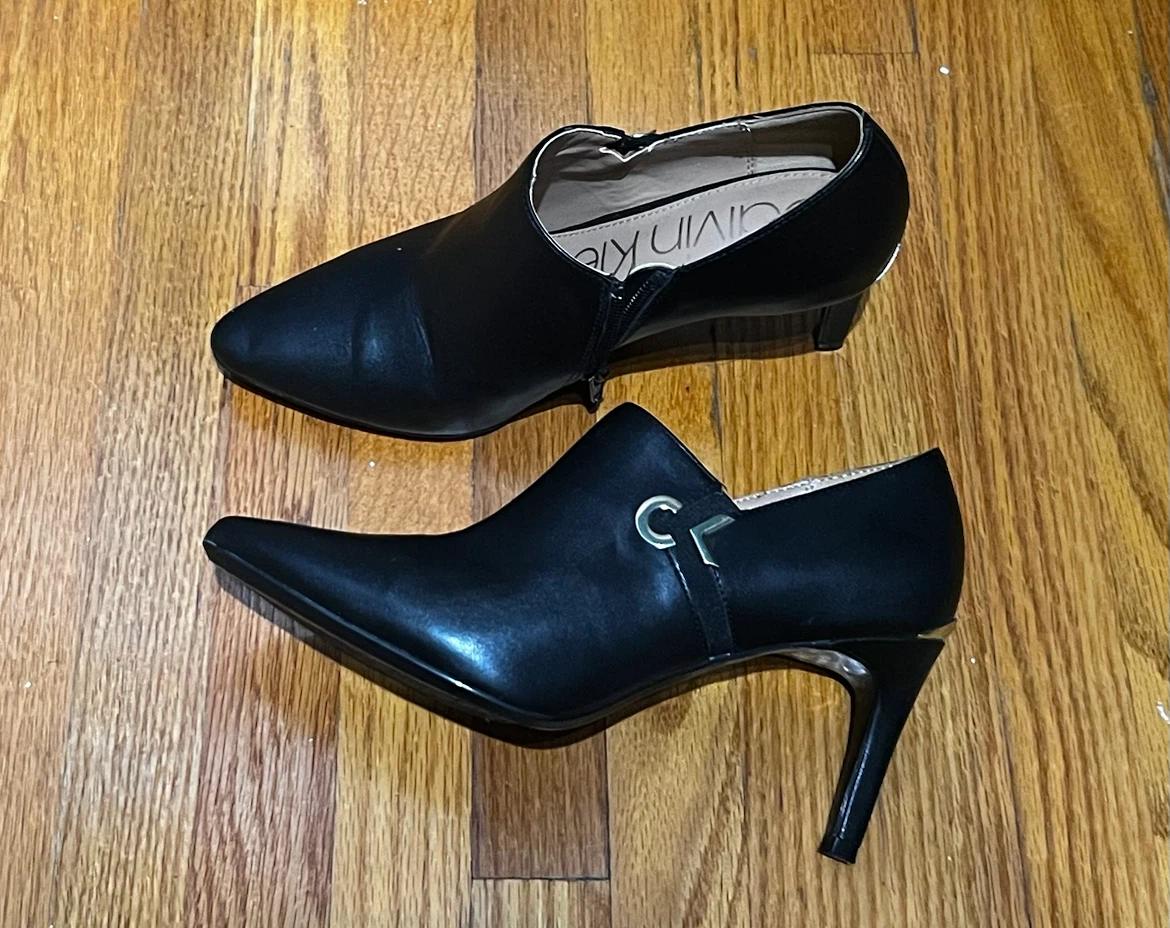 Calvin Klein Black Ankle Booties