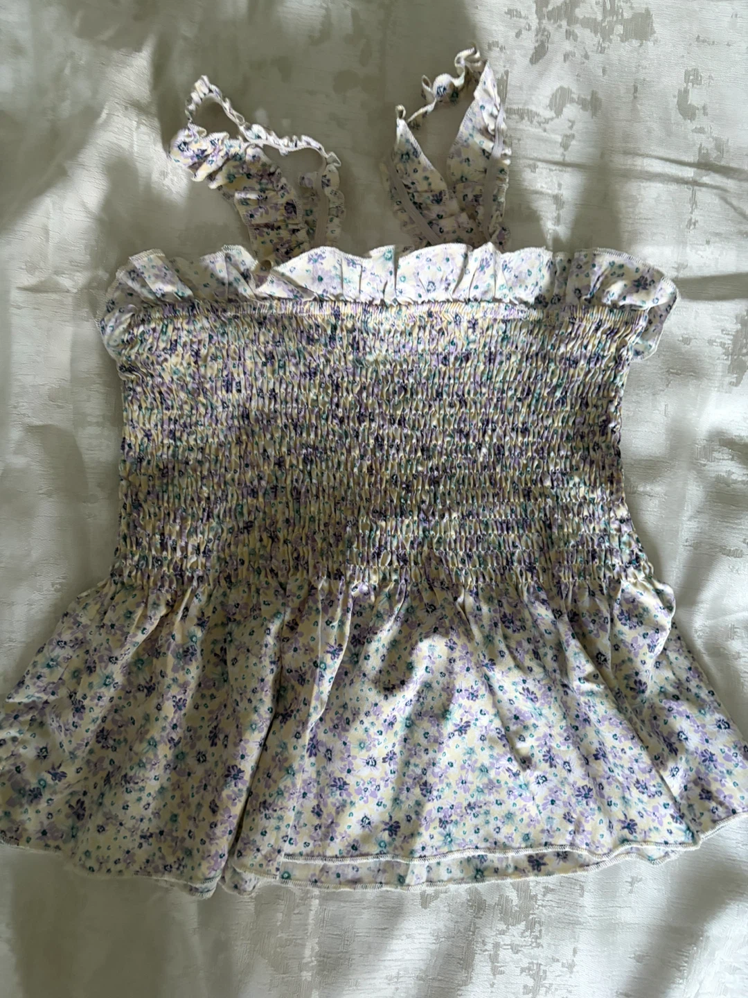 Floral Smocked Cami Top Size XS - photo 2