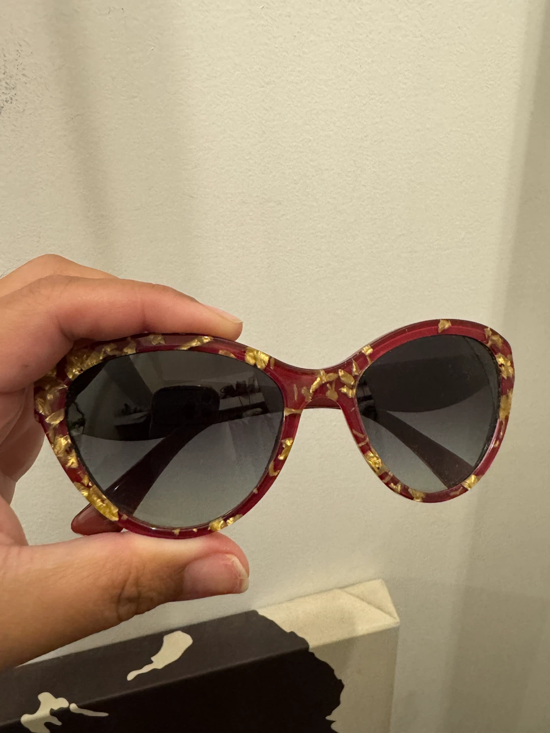 Kids Dolce & Gabbana Sunglasses - Red Gold Leaf Frame