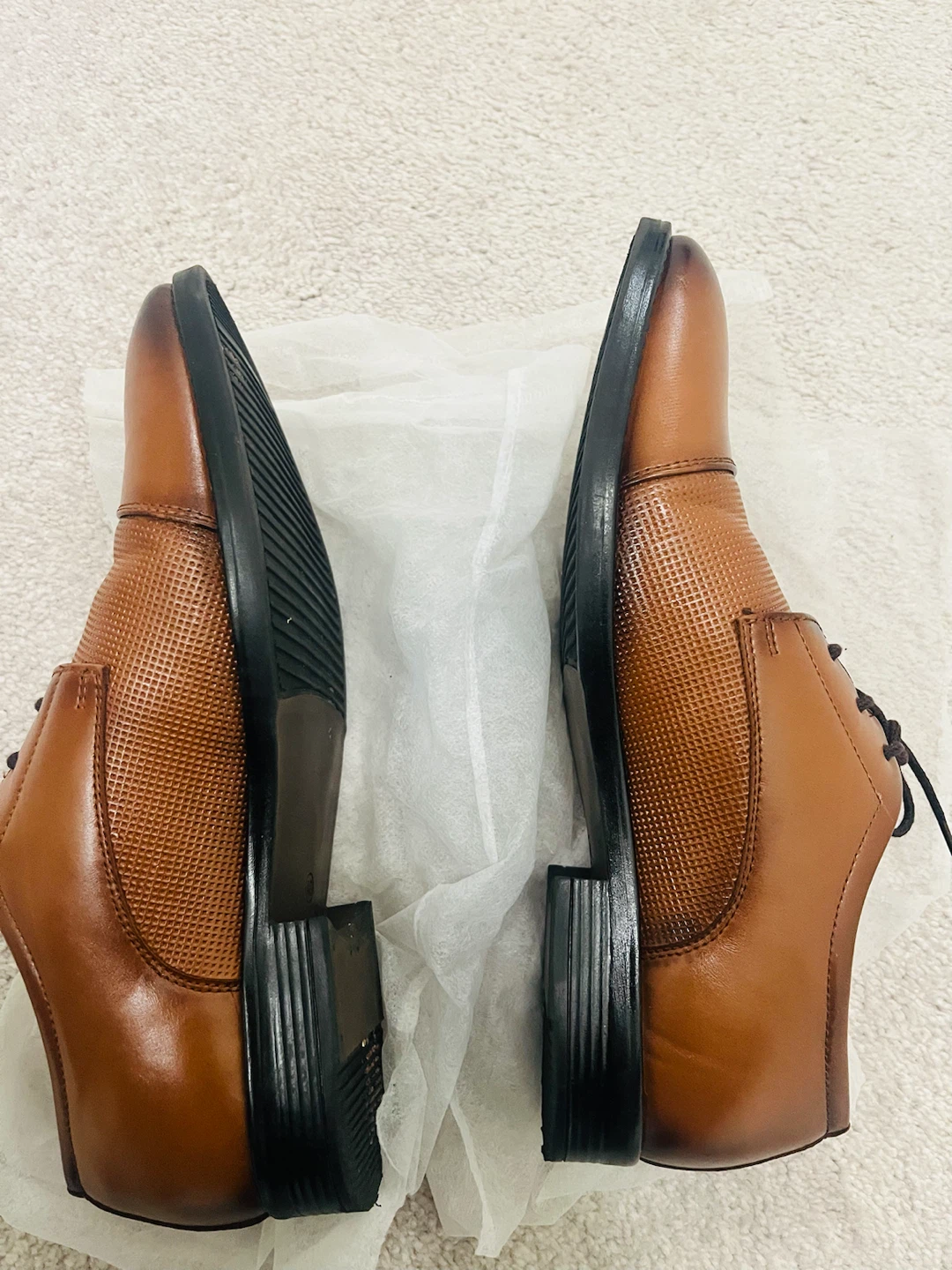 Men's Brown Dress Shoes size 40 - photo 3