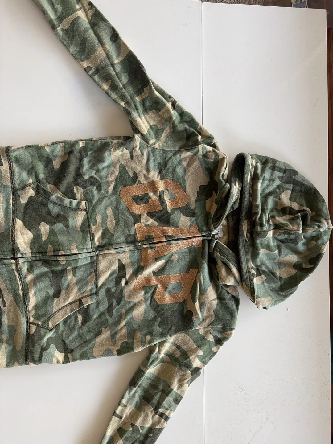 GAP Kids Camo Zip-Up Hoodie