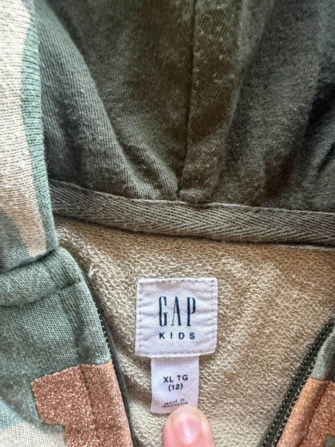 GAP Kids Camo Zip-Up Hoodie - photo 2