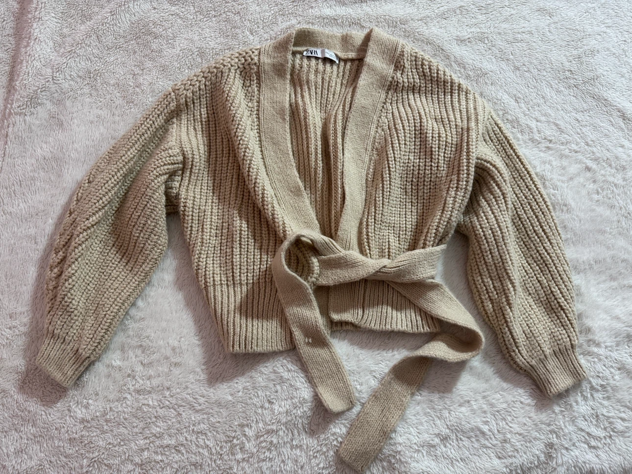 ZARA Knit Cardigan with Belt