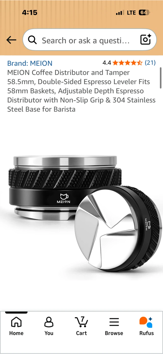 MEION Coffee Distributor and Tamper 58.5mm - photo 2