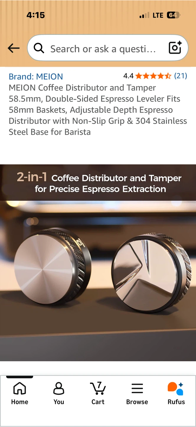 MEION Coffee Distributor and Tamper 58.5mm - photo 4