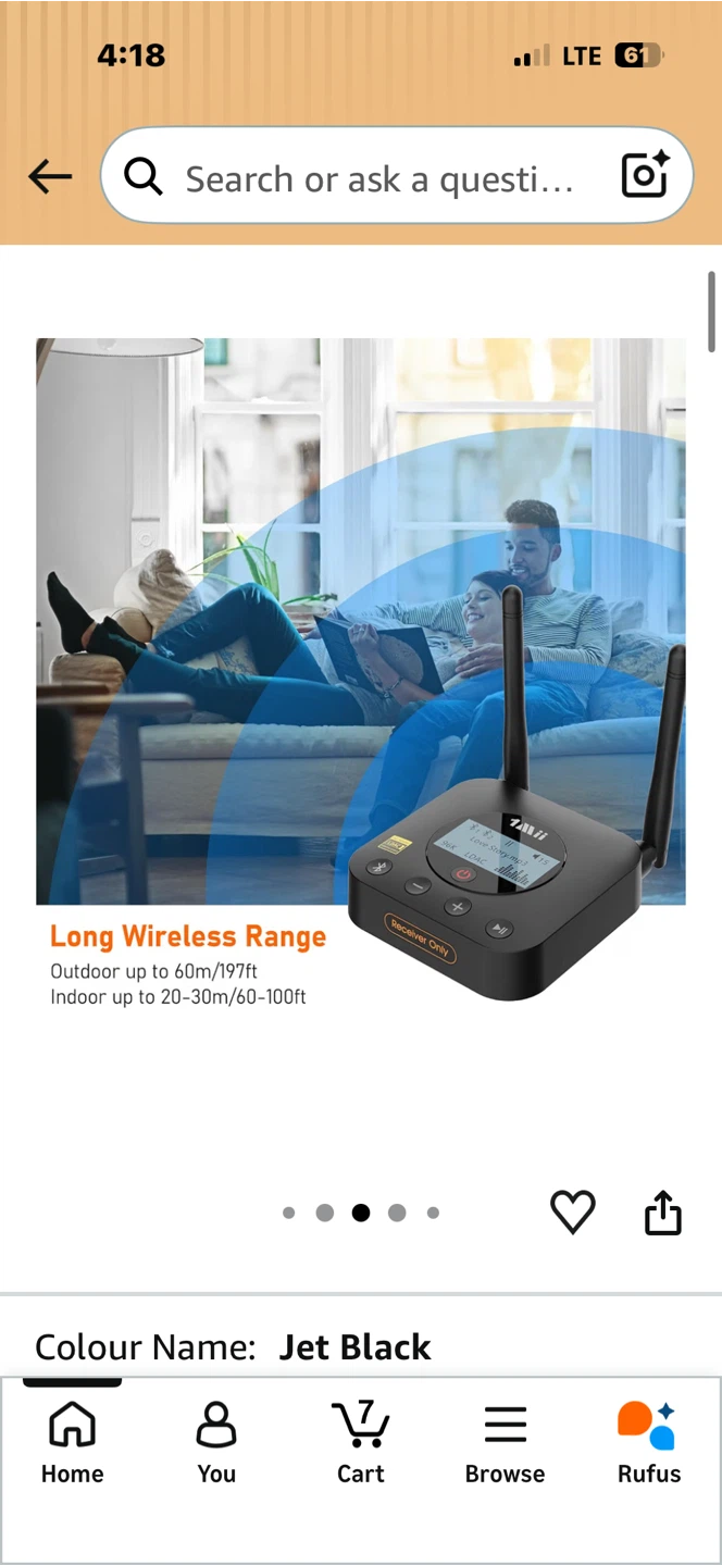 1Mii B06Pro+ Hi-Fi Bluetooth 5.3 Audio Receiver - photo 5
