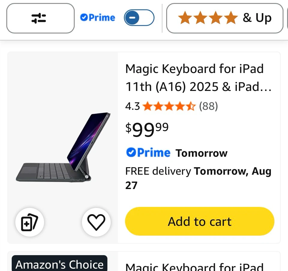 Magic Keyboard for iPad 11th Gen & 10th Gen
