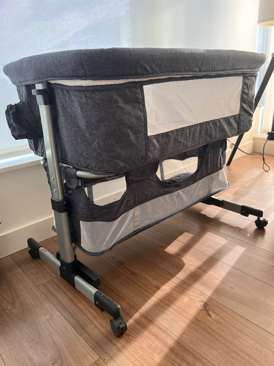 Dark Grey Bassinet with Wheels - photo 3