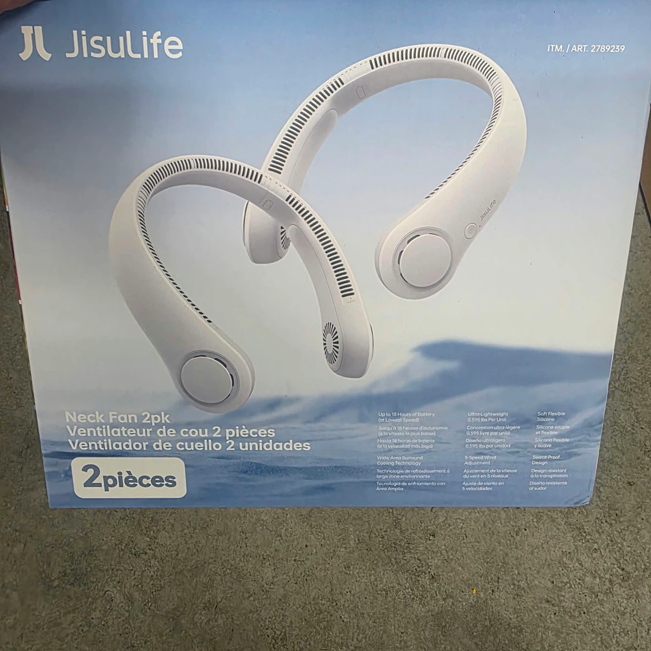 JisuLife Neck Fan 2pk