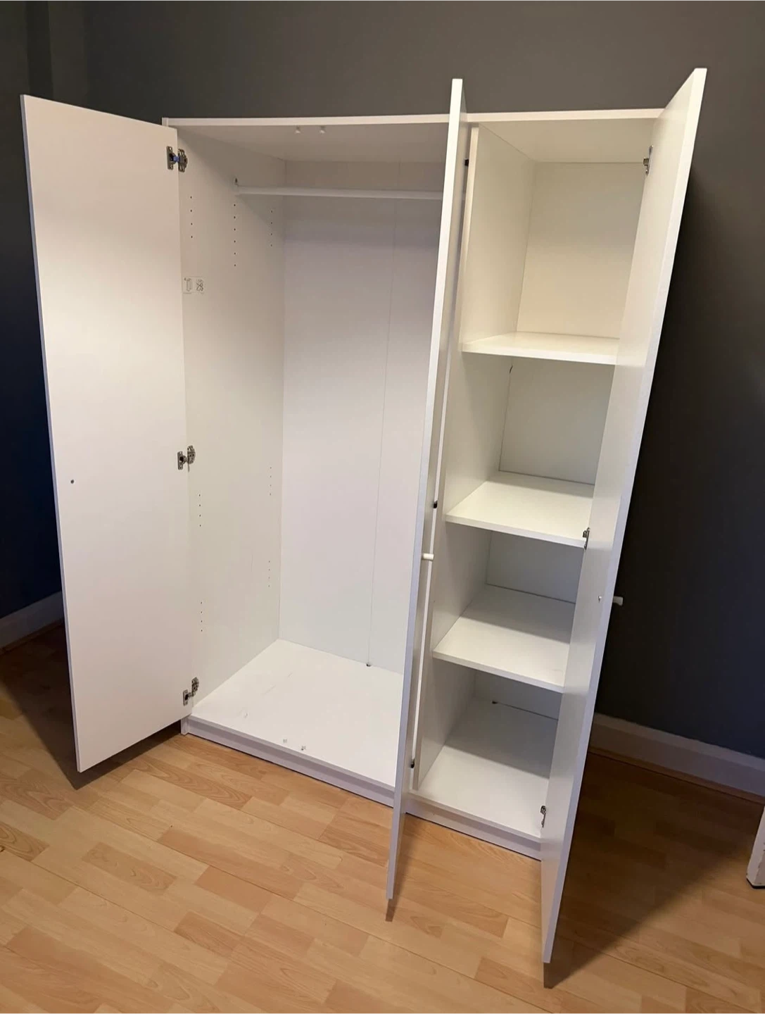 IKEA KLEPPSTAD Wardrobe with 3 doors, white - photo 2