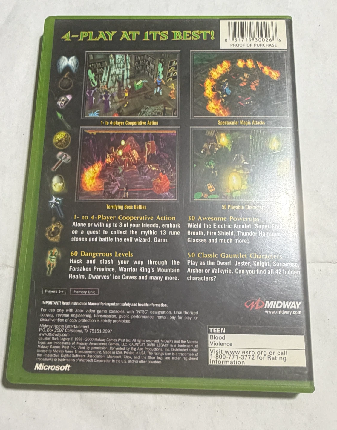 Xbox Gauntlet: Dark Legacy Video Game - photo 2