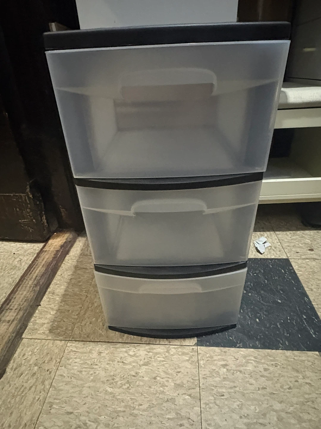 3-Drawer Plastic Storage Unit