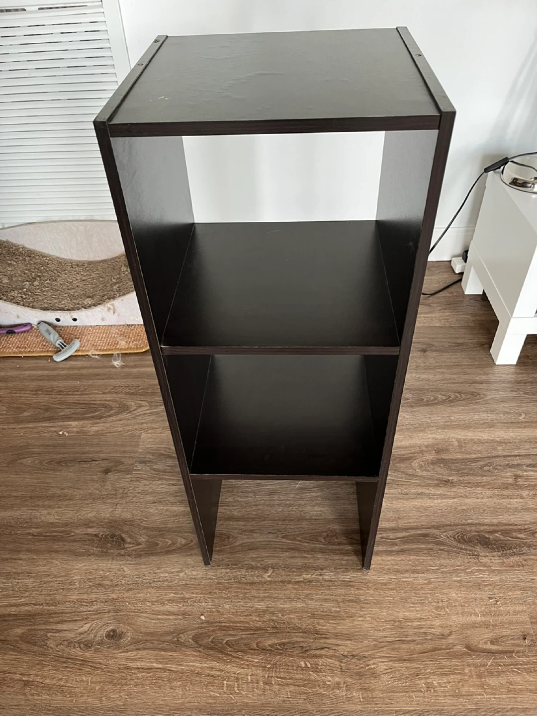 Dark Brown 3-Shelf Bookcase