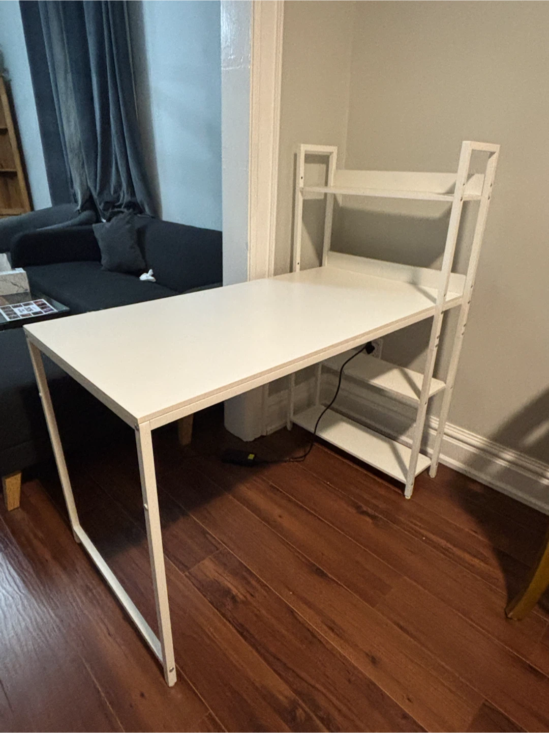 $75 — Desk with Attached Shelving