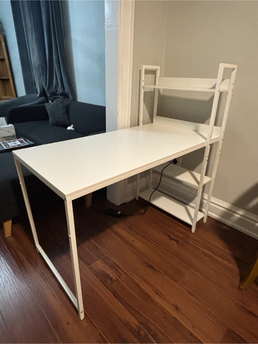 $75 — Desk with Attached Shelving - photo 2