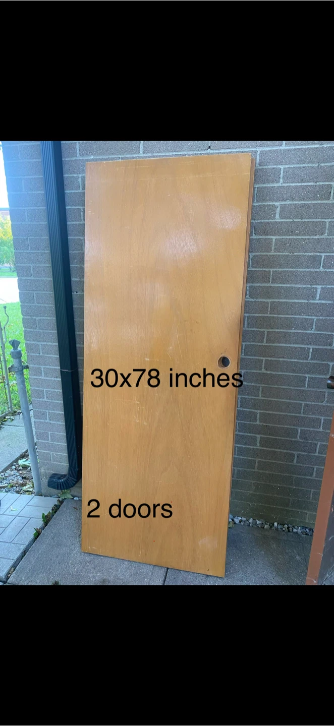 Interior wooden Doors - 30x78, 28x78, 26x78 inches