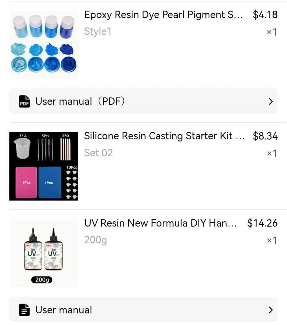 Resin Art Supplies Kit with Pigments and UV Resin - photo 3