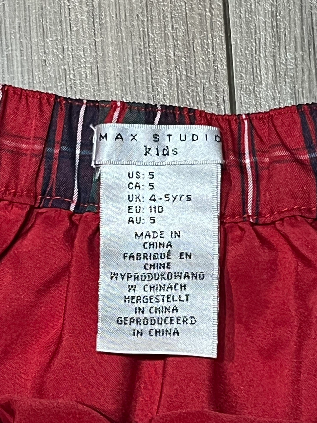 Max Studio Kids Plaid Skirt - Size 5 - photo 2
