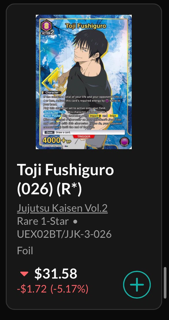 Jujutsu Kaisen Union Arena Holo Full Art Cards - photo 4