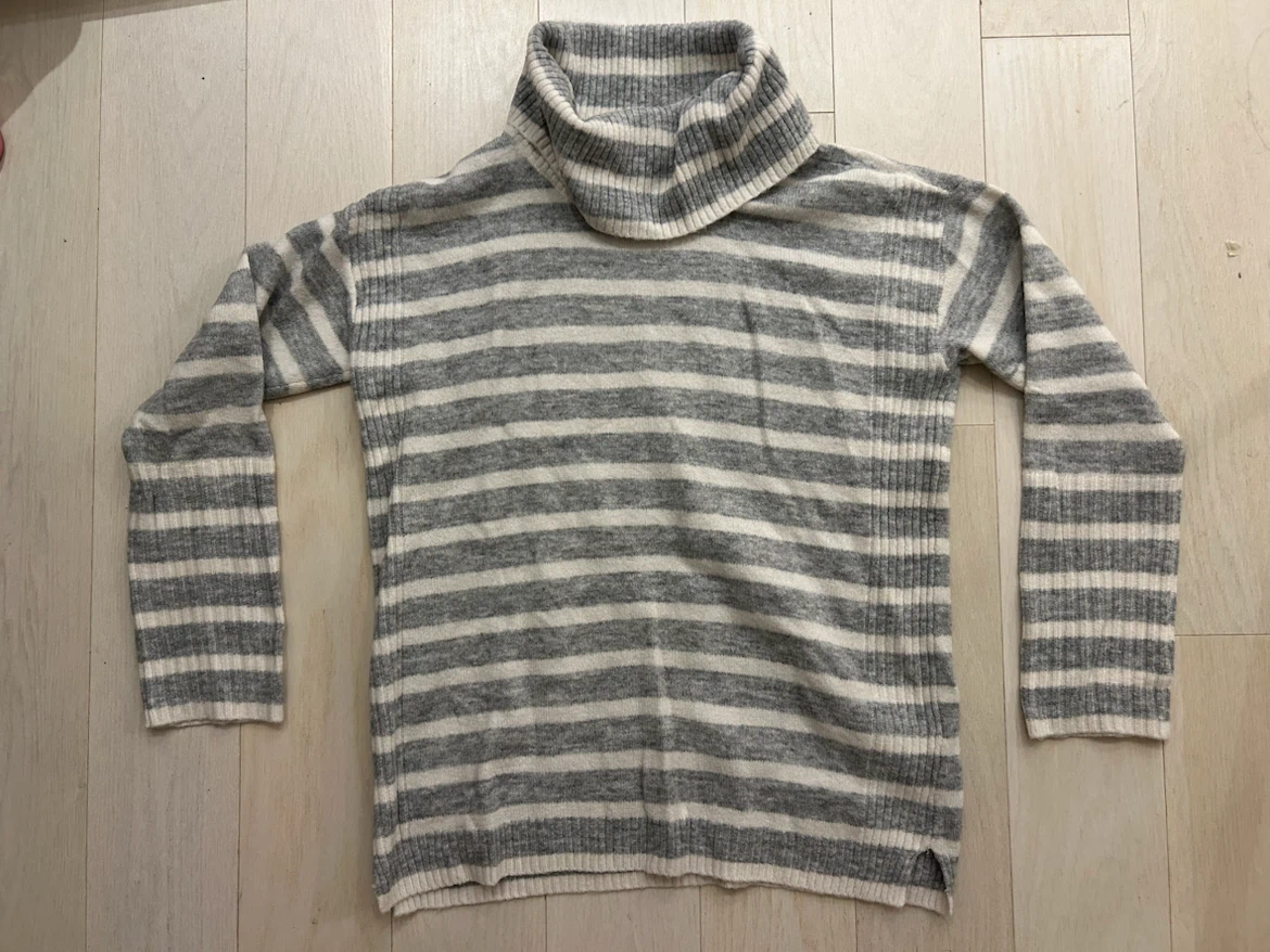 LOFT Striped Turtleneck Sweater