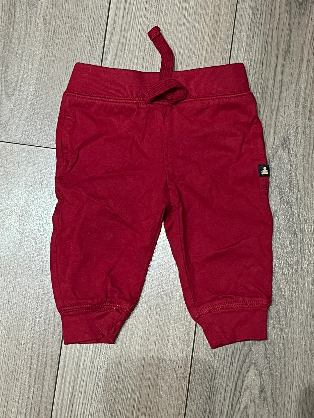 GAP Baby Organic Cotton Joggers 3-6 Months Red