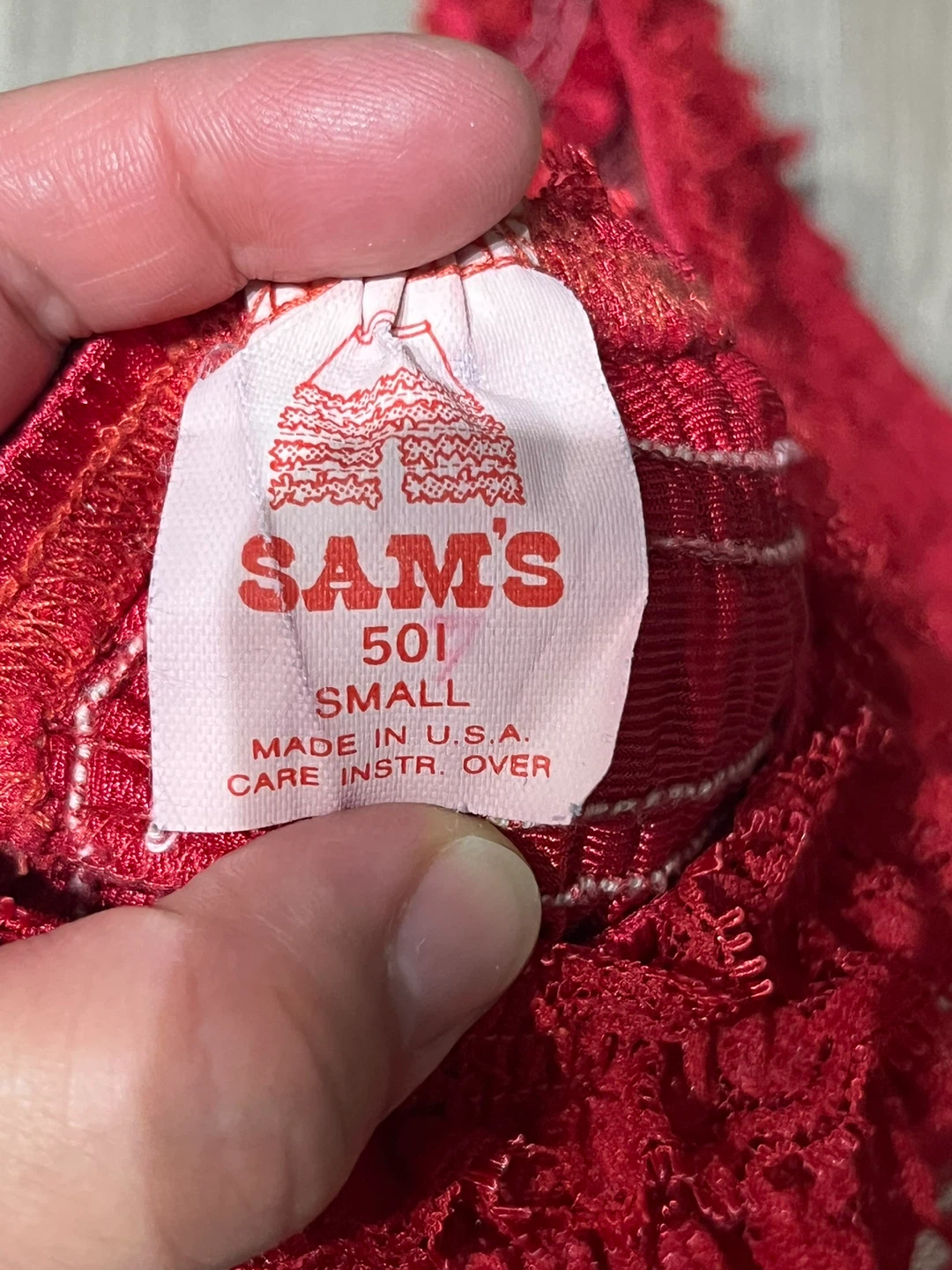 Sam's Red Ruffle Shorts - Small - photo 2