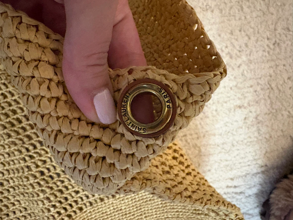 Saint Laurent Raffia Tote Bag - photo 3