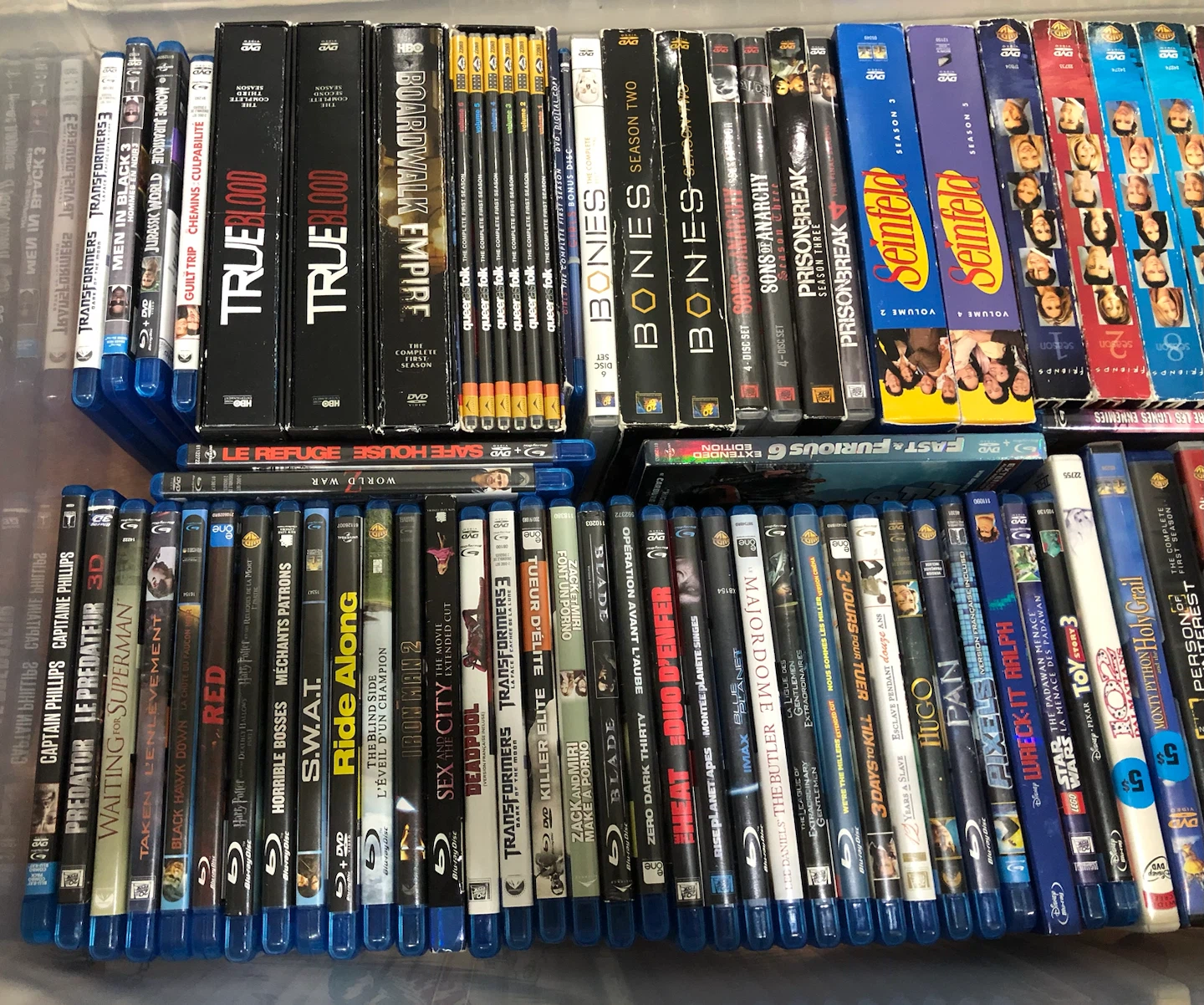 Moving Sale DVD and Blu-ray Movie and TV purge! $5each, 6/$25!