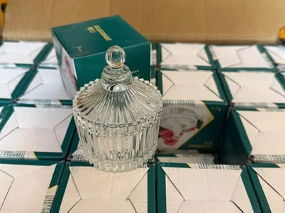 Glass Candy Dish with Lid