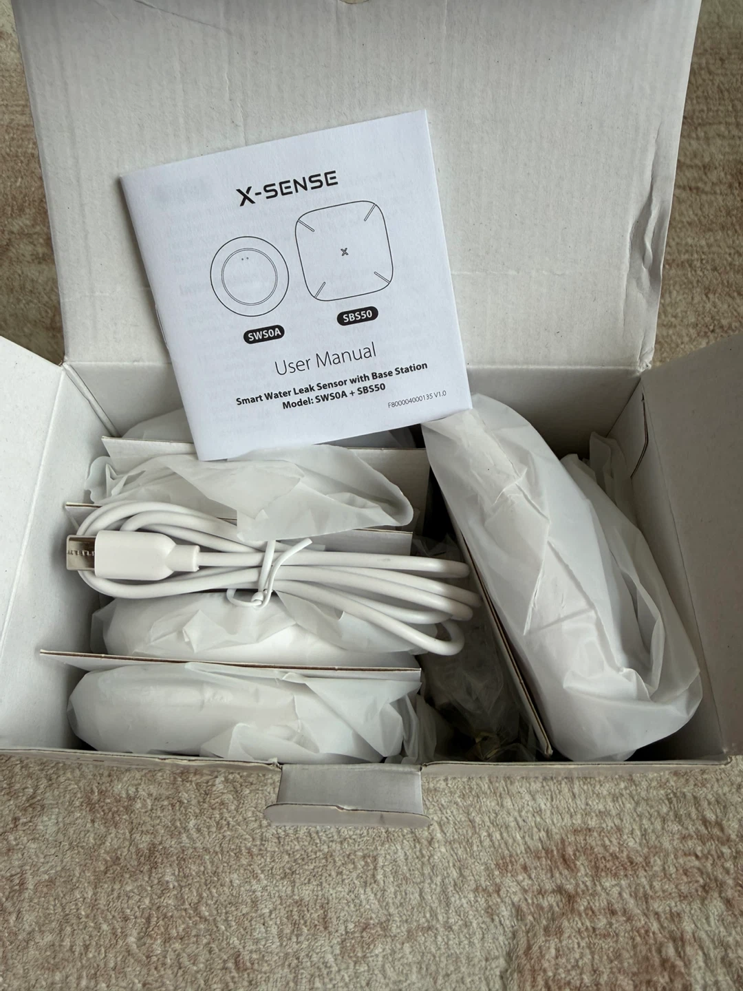 X-Sense Smart Water Leak Sensor with Base Station - photo 2