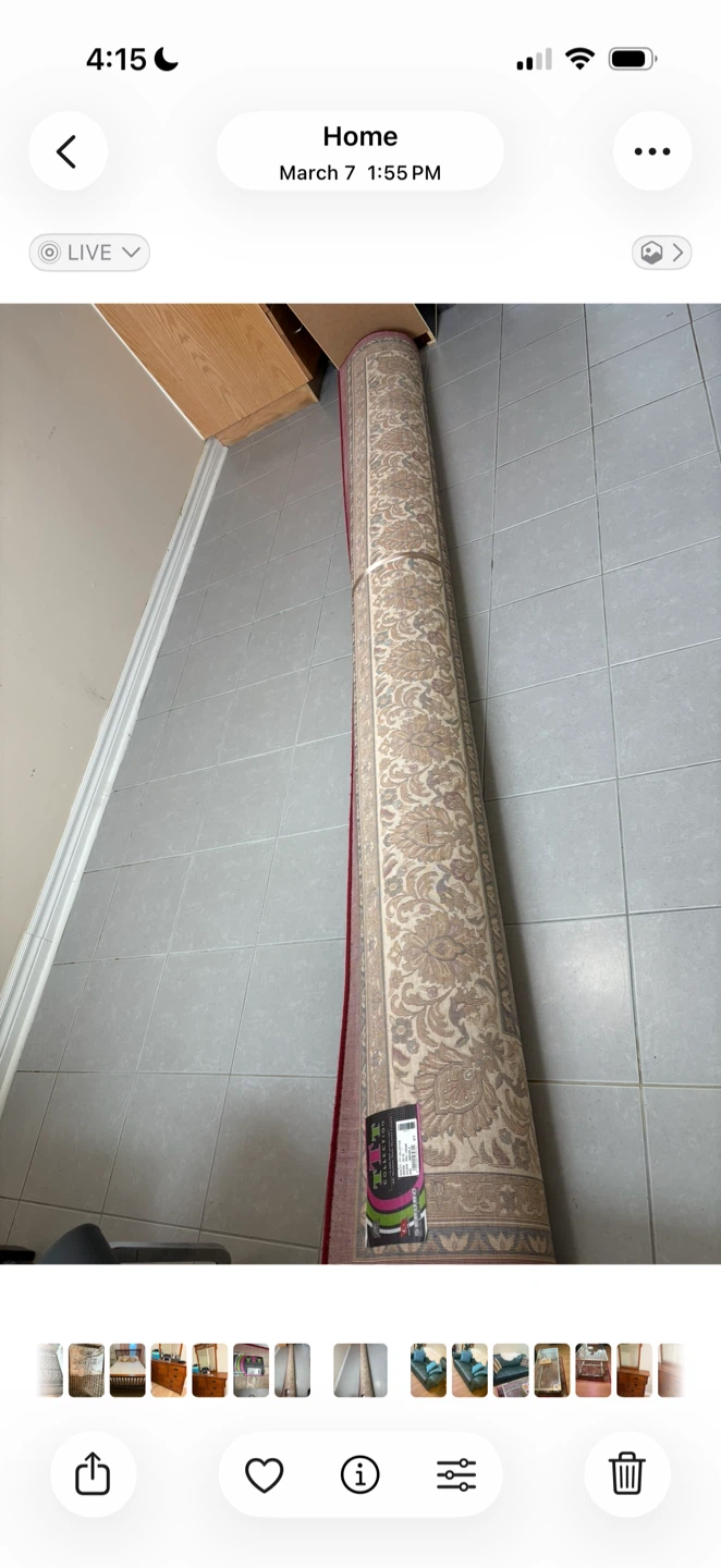 TT Collection Machine Made Heatset Carpet - Red/Cream - photo 3