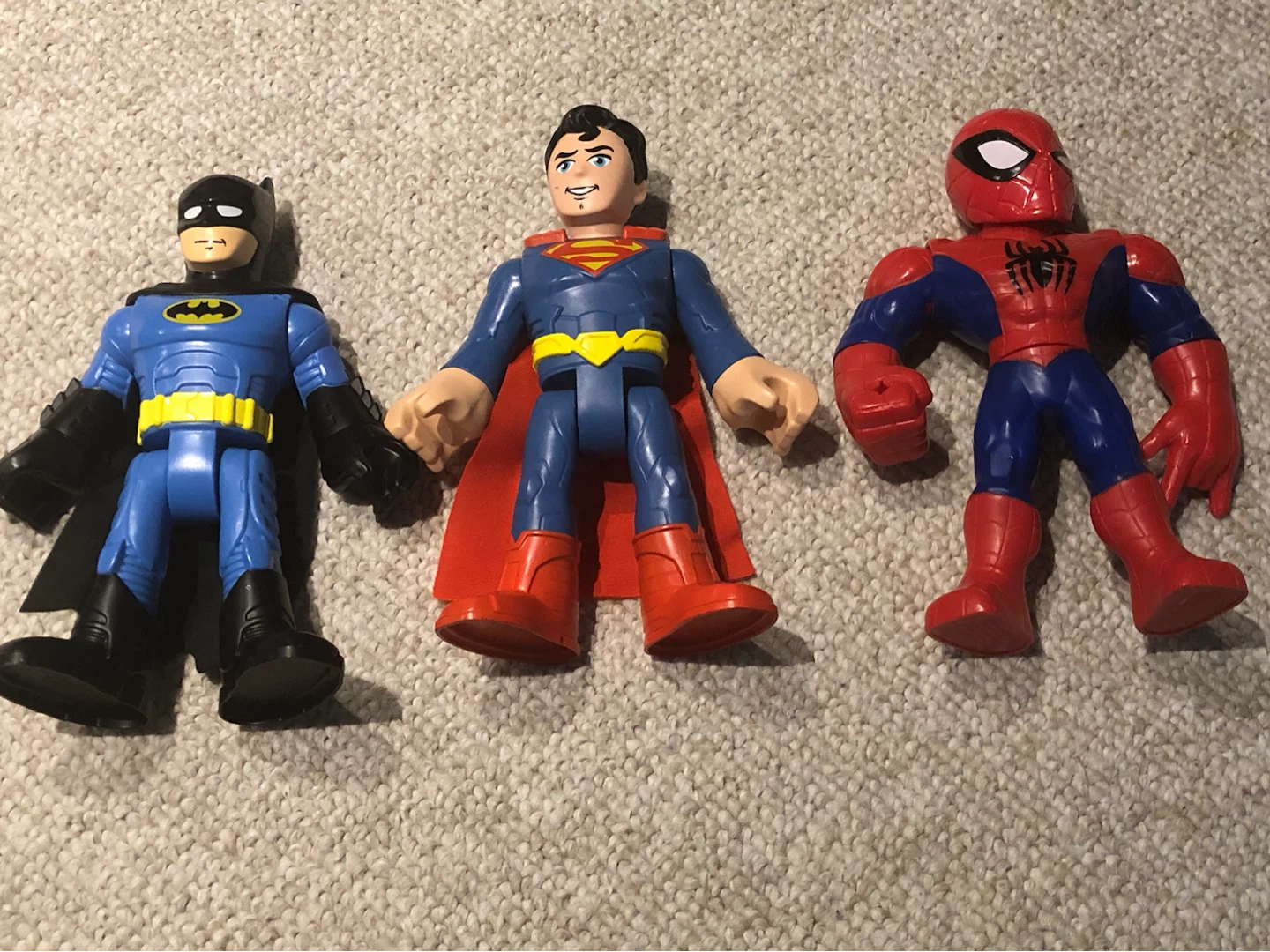 - Batman, Superman, Spider-Man