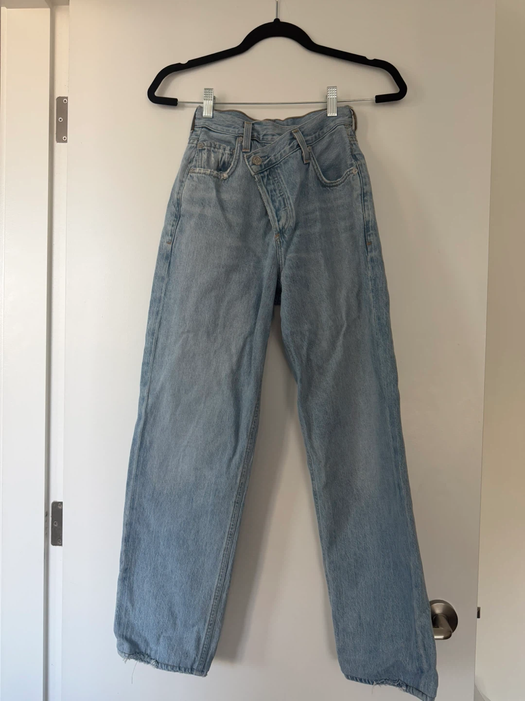 AGOLDE Crisscross Denim Jeans