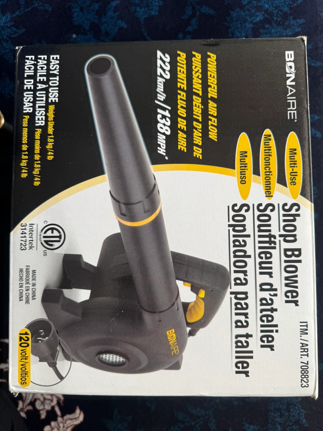 Bonaire Multi-Use Electric Shop Blower 138 MPH 120V
