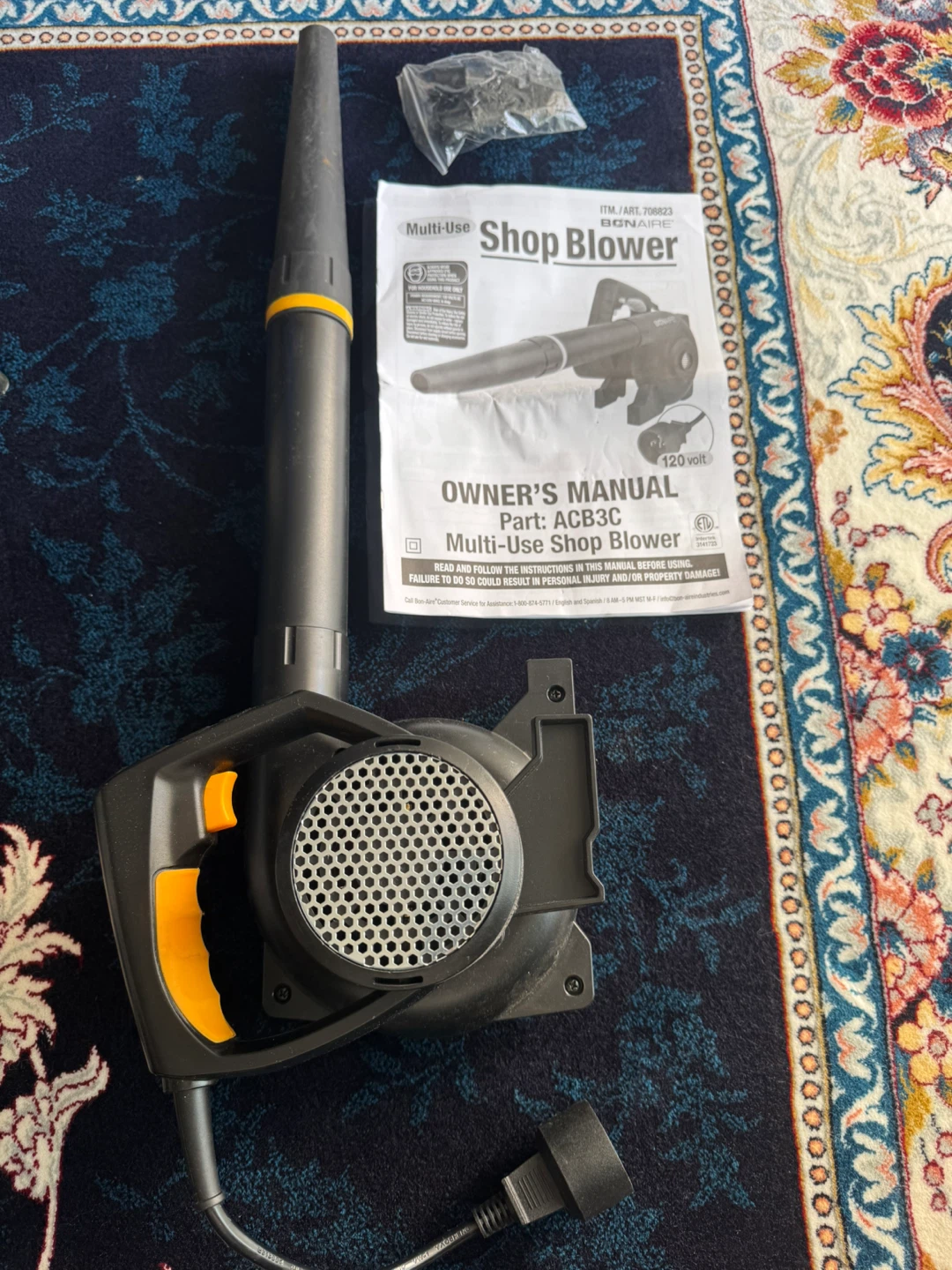 Bonaire Multi-Use Electric Shop Blower 138 MPH 120V - photo 2