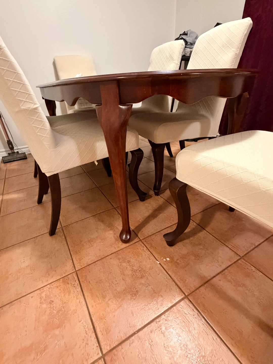 6-Piece Brown Dining Table & Chair Set - photo 3