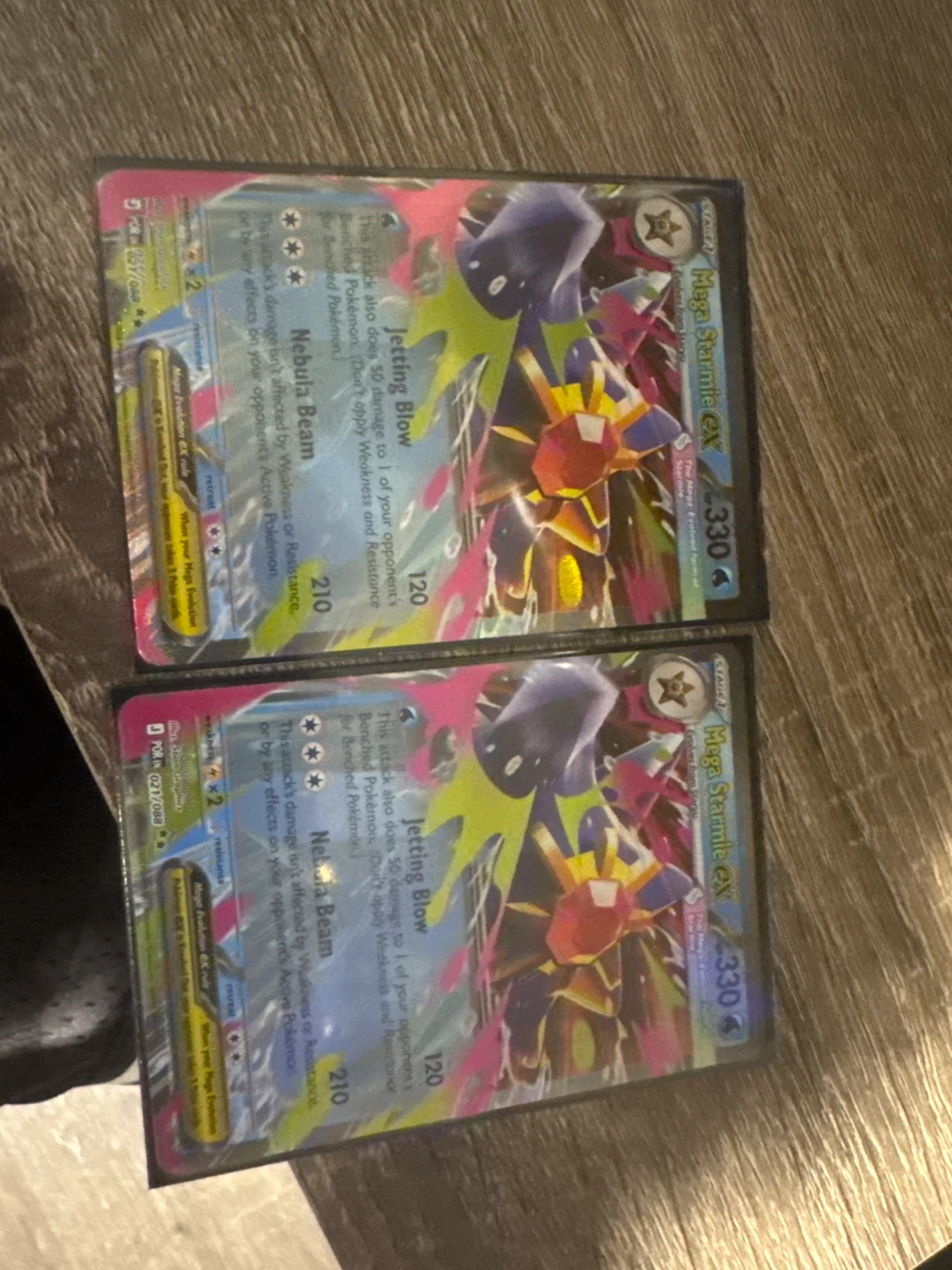 Mega Starmie EX Pokemon Card (2 cards)