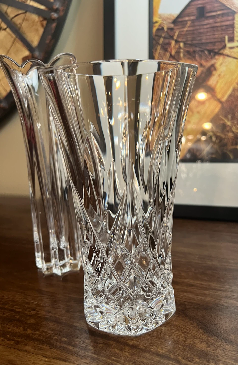Vintage Crystal Glass Vases - photo 3