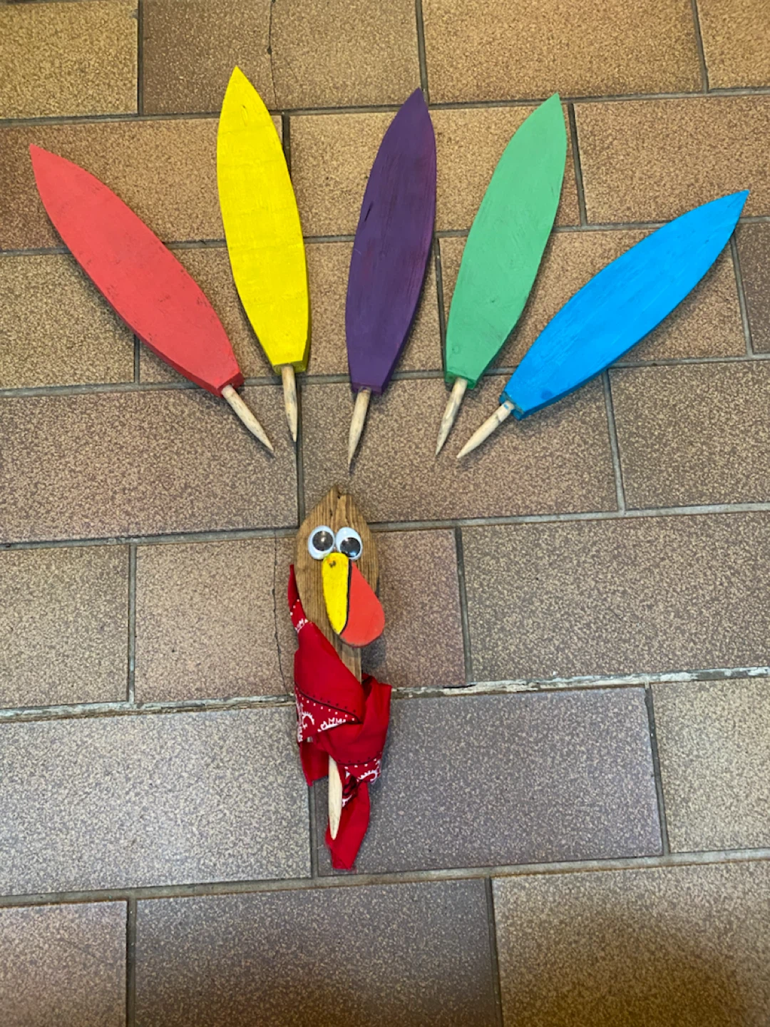 Wooden Turkey Decor