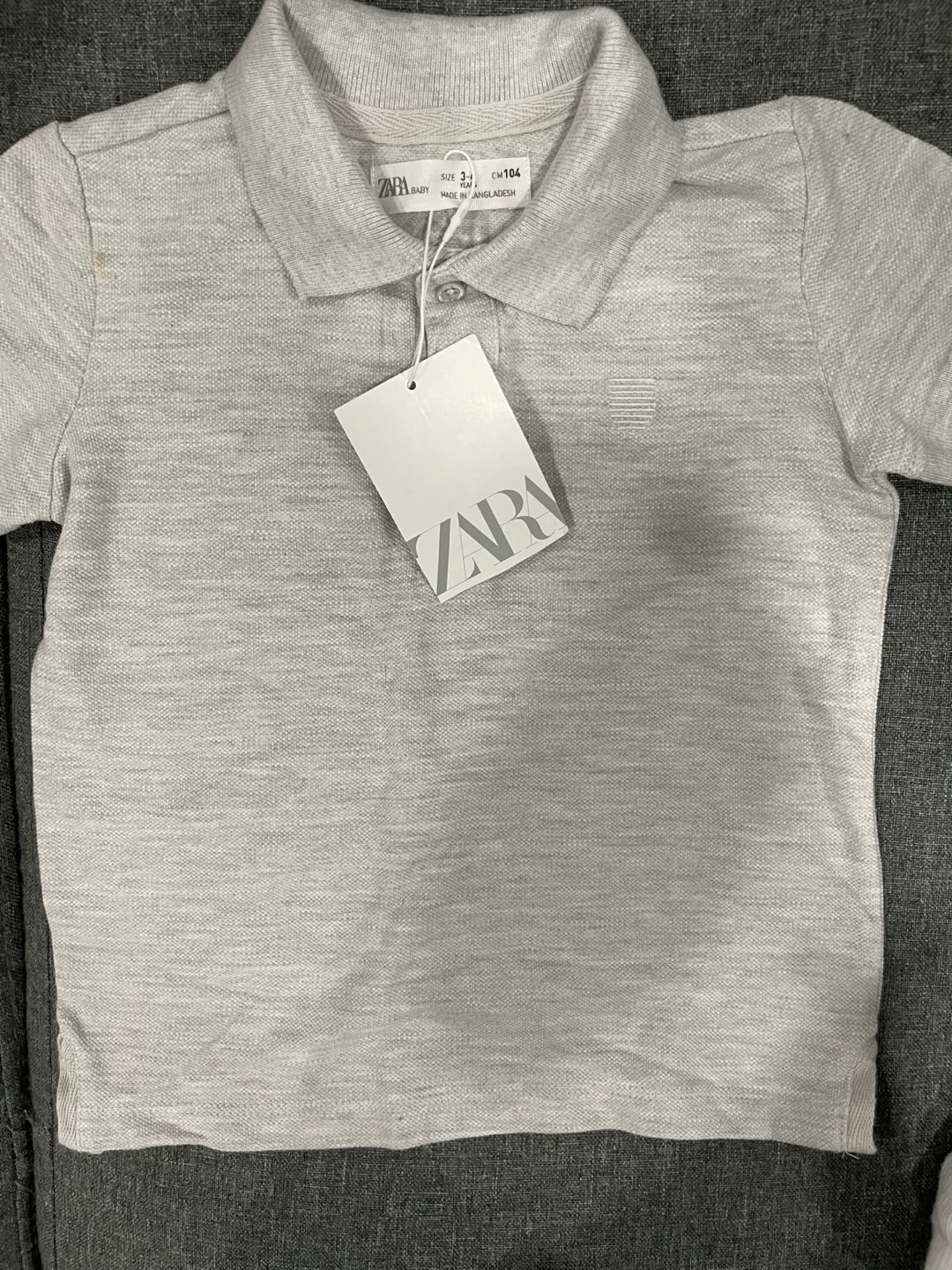 Zara Baby Grey Polo Shirt