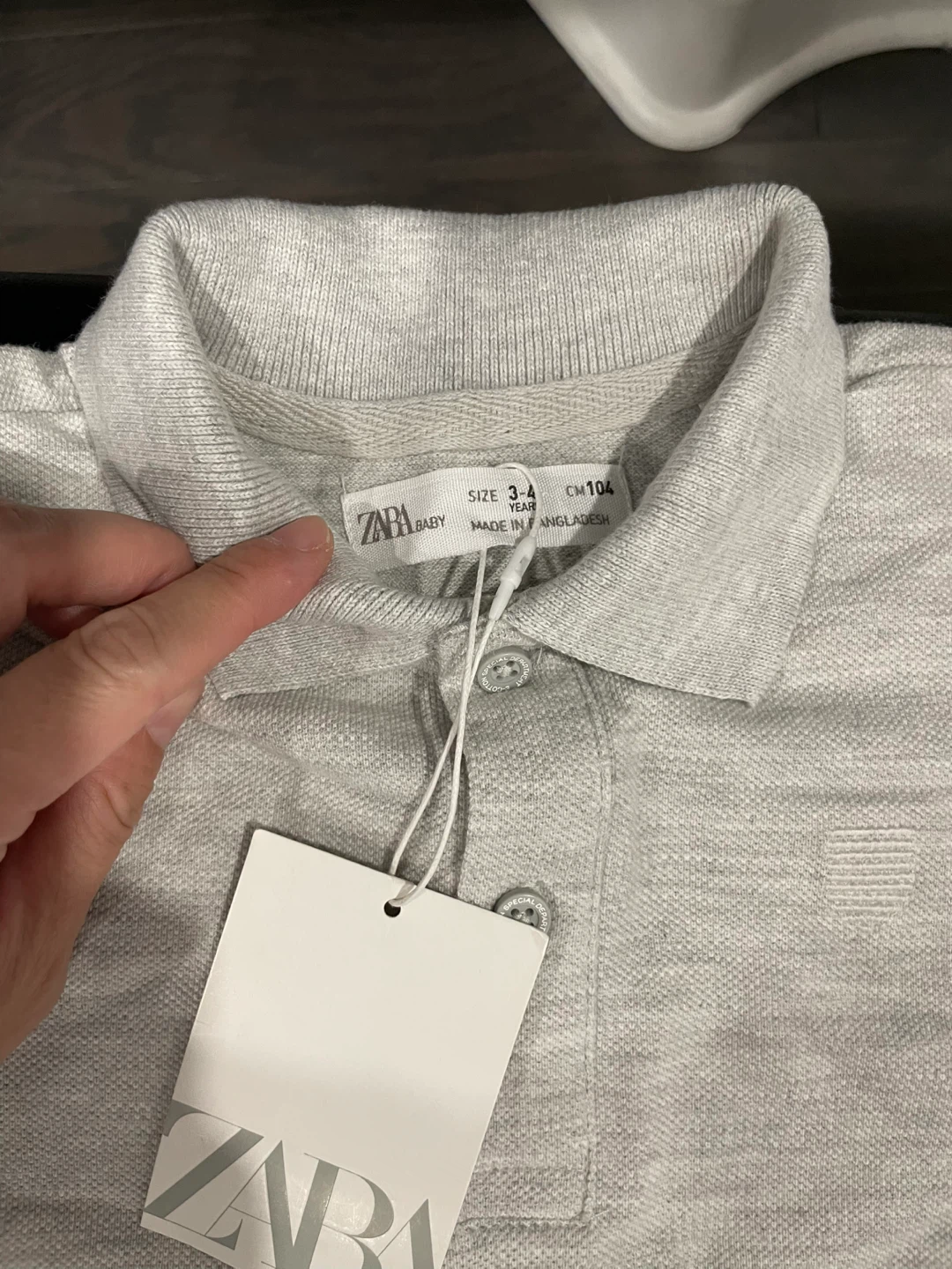 Zara Baby Grey Polo Shirt - photo 2