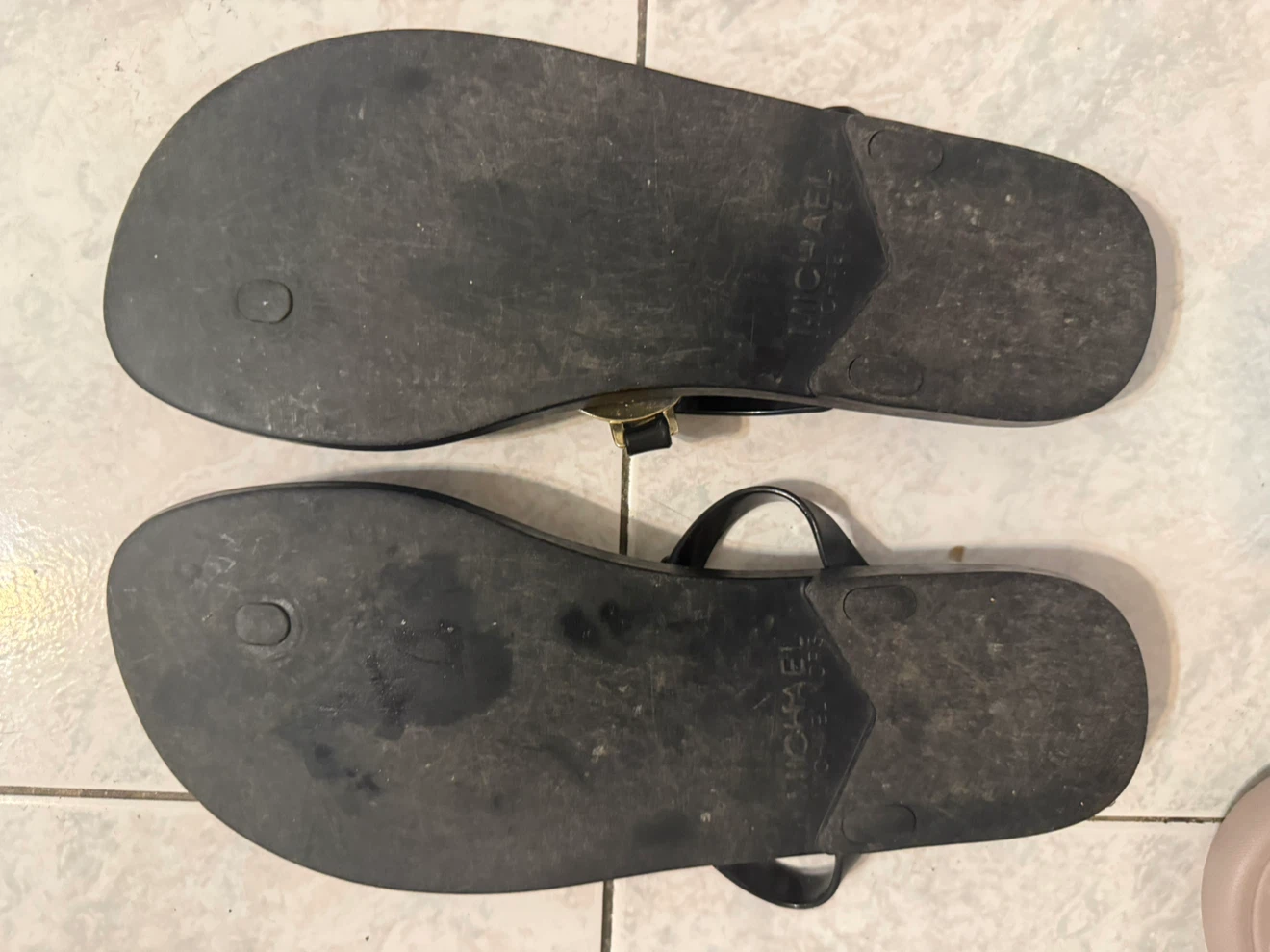 Michael Kors Black Jelly Flip Flops - photo 2