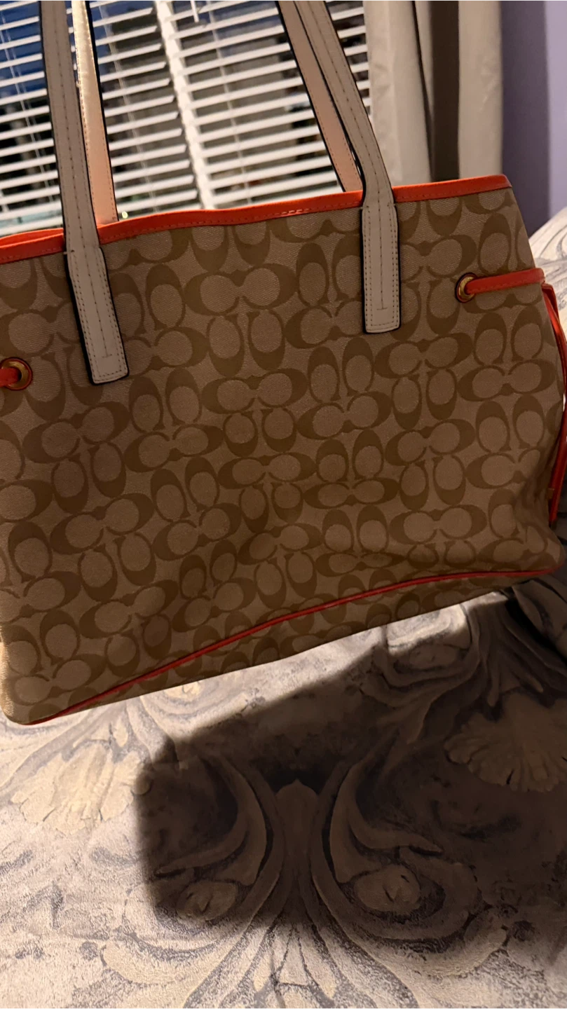 Coach Signature Striped Tote Bag - photo 3