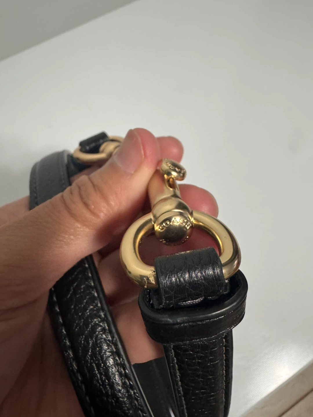 Coach Black Leather Shoulder Strap - photo 5