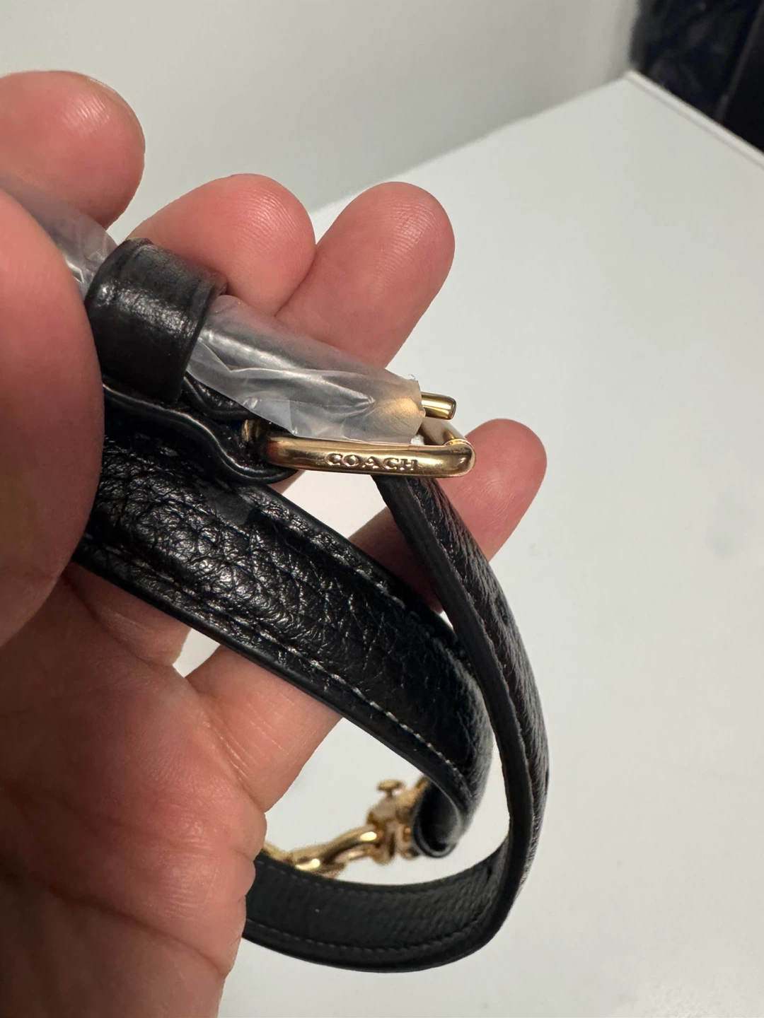 Coach Black Leather Shoulder Strap - photo 2