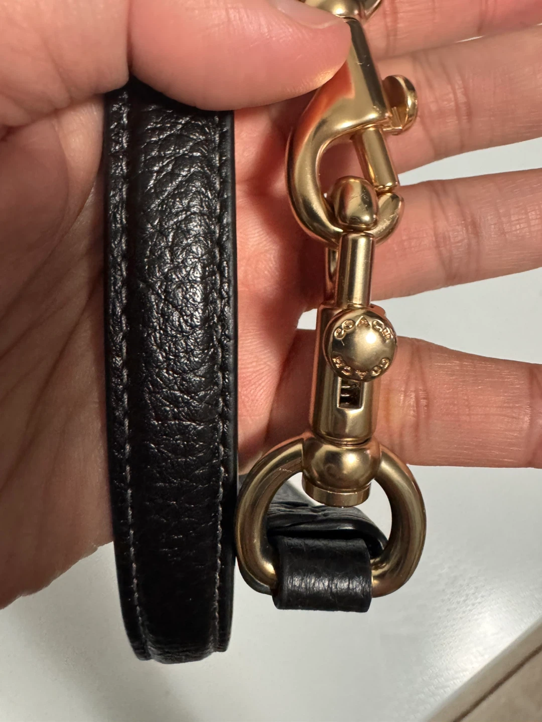Coach Black Leather Shoulder Strap - photo 3