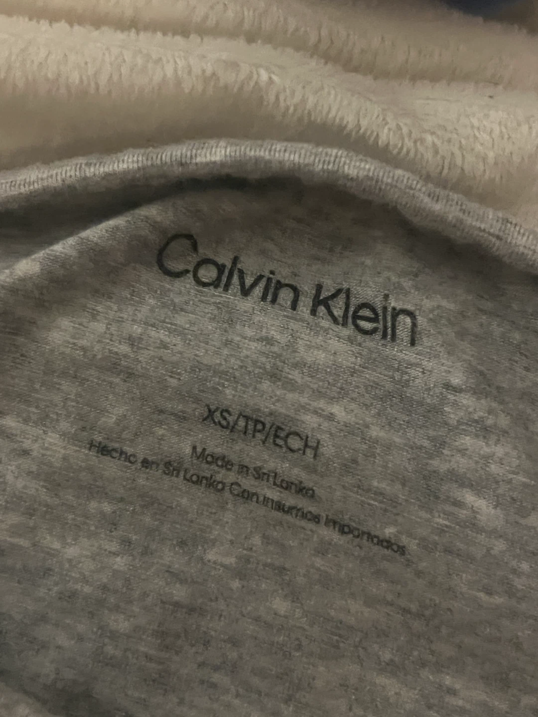 Calvin Klein Grey Long Sleeve Crop Top - photo 3