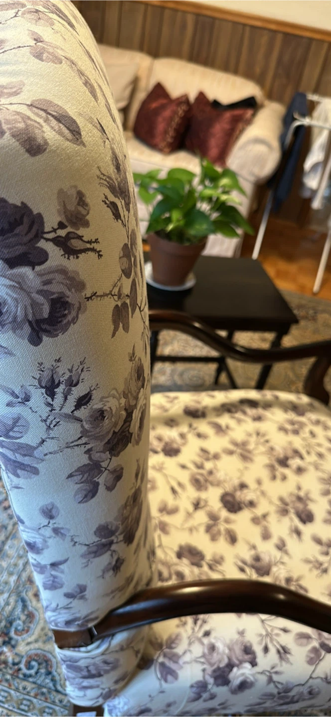 Floral Wingback Armchair - photo 5